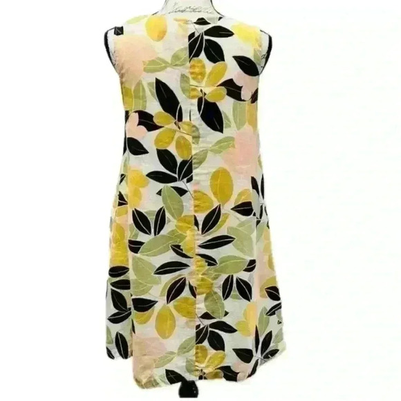 Rachel Zoe Linen Floral Dress Sleeveless Size Small - Picture 3 of 11
